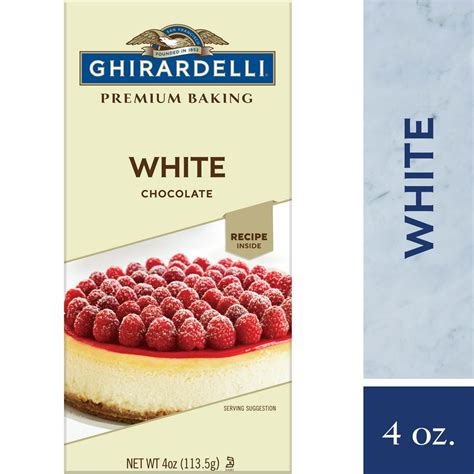 GHIRARDELLI Premium Baking Bar White Chocolate - 4 oz. - Walmart.com ...