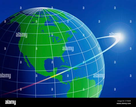 Close-up of longitude and latitude lines on a globe Stock Photo - Alamy