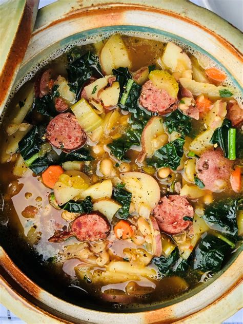 Smoked Sausage Soup with Potatoes - The Menu Maid