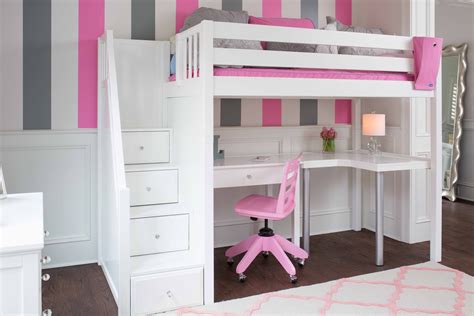 Childrens Bed With Desk And Storage | africanchessconfederation.com