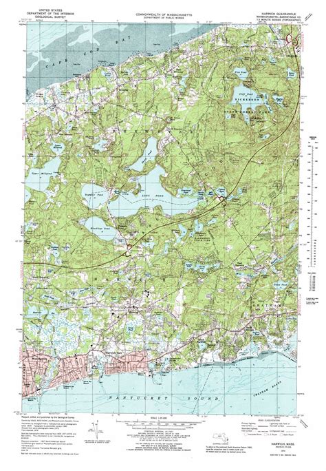 Harwich topographic map, MA - USGS Topo Quad 41070f1