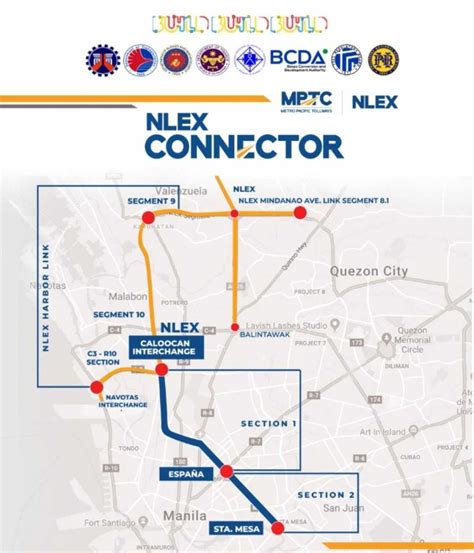 Nlex Connector Espana Map