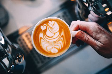 Barista latte art Royalty Free Photo