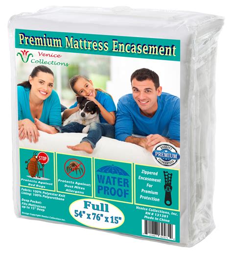 Premium Waterproof & Bed-Bug Proof Mattress protector 150 GSM Fabric ...