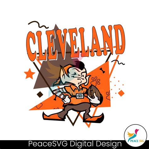 Brownie the Elf Cleveland Browns Football SVG Files for Cricut » PeaceSVG