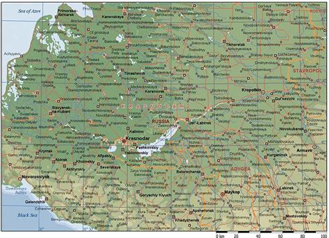 Krasnodar Map - Russia