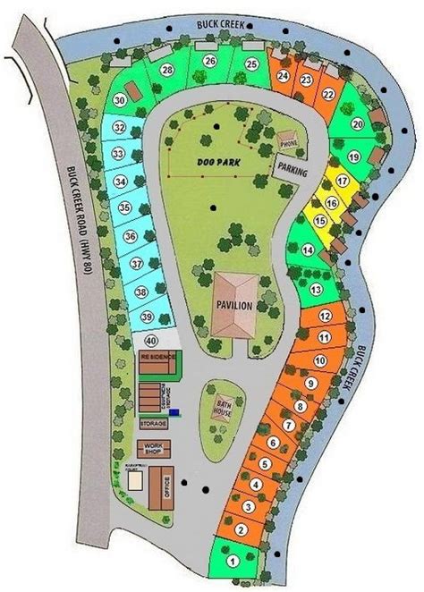 RV Park Site Map | Mountain Stream RV Park | Rv parks, Minnesota ...