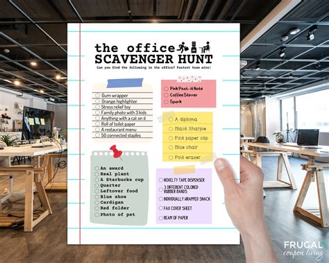 Office Scavenger Hunt for Adult Fun Office Party Games for - Etsy