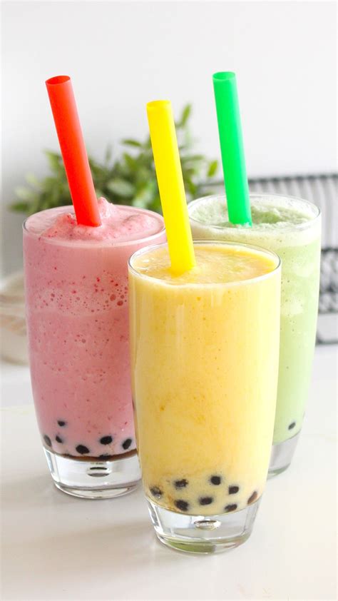 Healthy Bubble Tea | Recipe | Bubble tea recipe, Boba tea recipe ...