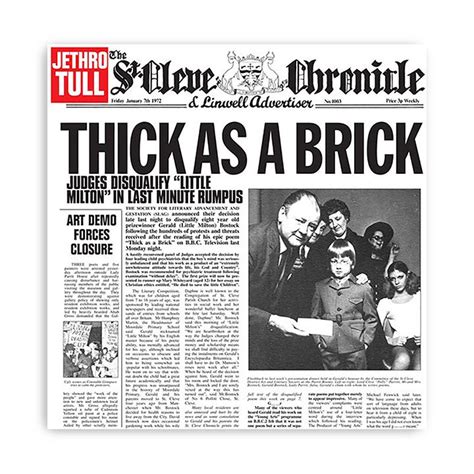 Jethro Tull Thick As A Brick VINYL LP - VISION MERCH