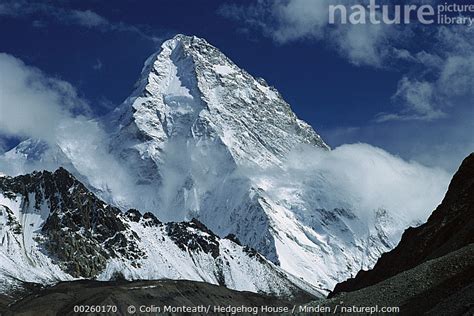 Stock photo of The north face of K2 as seen from K2 glacier, second highest peak in the ...