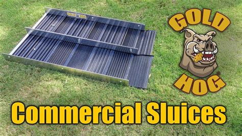 Commercial Gold Sluice Matting - YouTube