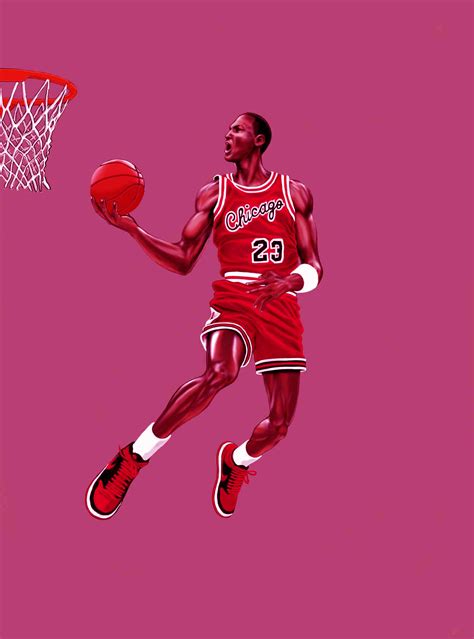 Download Michael Jordan shooting a basketball Wallpaper | Wallpapers.com