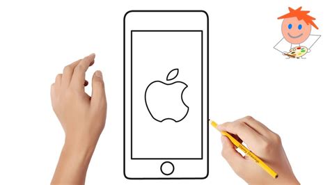 How to draw a iphone | Easy drawings - YouTube