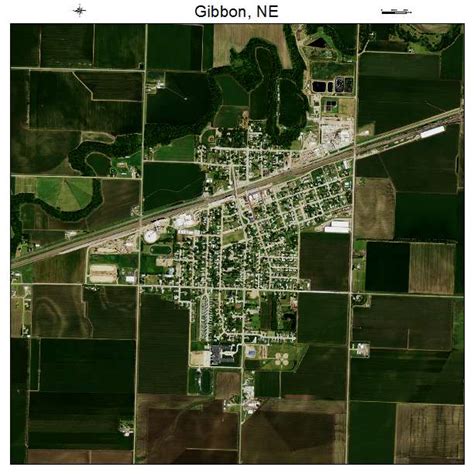 Aerial Photography Map of Gibbon, NE Nebraska