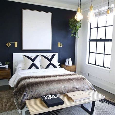 Top 50 Best Navy Blue Bedroom Design Ideas - Calming Wall Colors