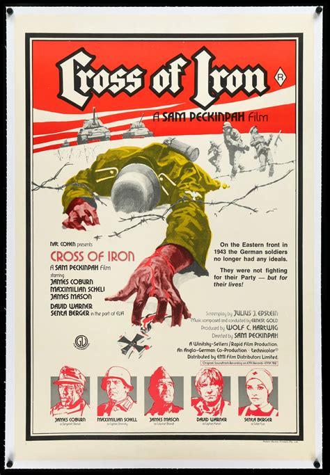 Cross of Iron (1977) Australian One-Sheet Movie Poster - Original Film Art - Vintage Movie Posters