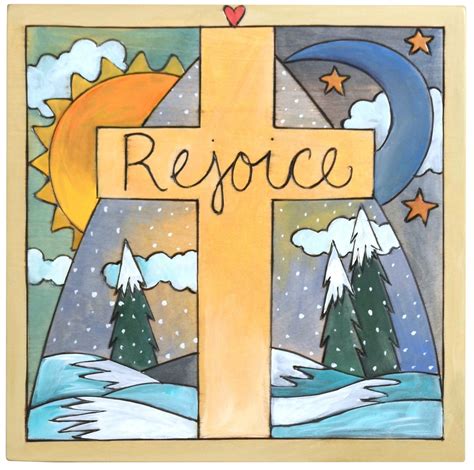 10"x10" Plaque | Holiday plaque, Cross art, Holiday painting