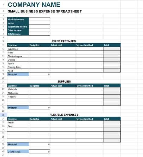 Get a Free Business Expenses Spreadsheet [3 Styles]