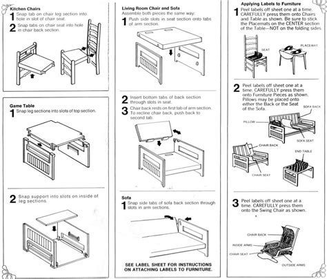 Barbie Dream House Instruction Manual