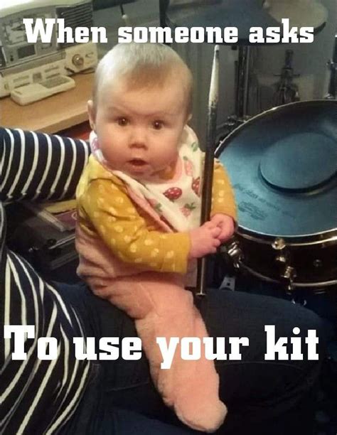 Drumming meme, memes, drumming, drum kit, funny meme, drum kit meme Drums Quotes, Memes Quotes ...