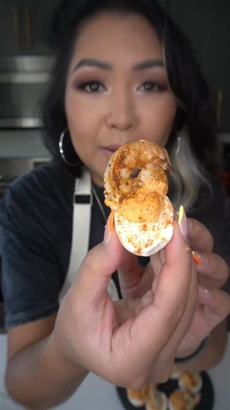 Cajun Shrimp Deviled Eggs | AngielaEats | Seafood dish recipes, Best appetizer recipes, Diy food ...