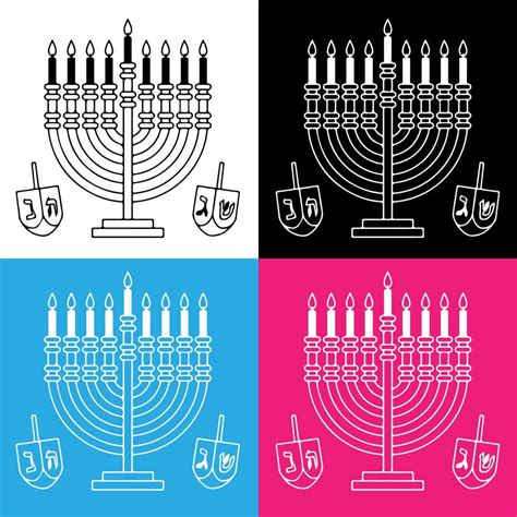 Hanukkah candles drawing vector for websites, printing and others 16125824 Vector Art at Vecteezy