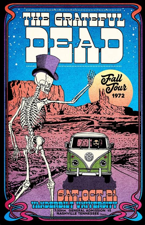 Grateful Dead 1972 Tour Poster | Etsy