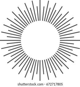 Sun Rays Vector Illustration Isolated On Stock Vector (Royalty Free) 672717805 | Shutterstock