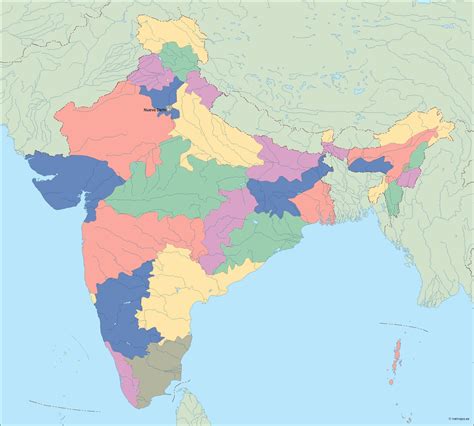 India Illustrator Map Eps Illustrator Map Vector Worl - vrogue.co