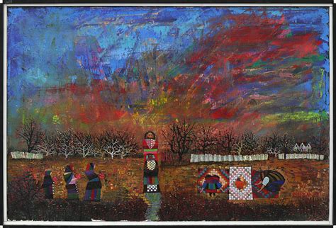 Edward Marecak - Autumn Harvest, Original Semi-Abstract Landscape and ...