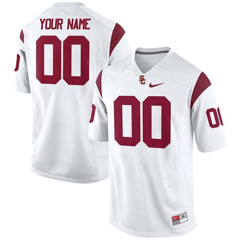 Nike USC Trojans White Custom Replica Football Jersey