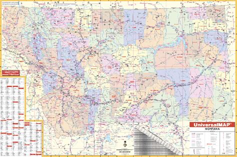 Montana State Road Map