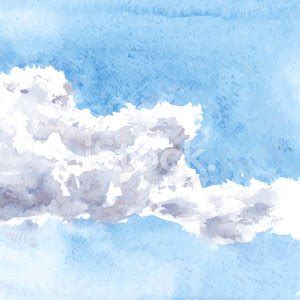 Watercolor Drawing Clouds Stock Clipart | Royalty-Free | FreeImages