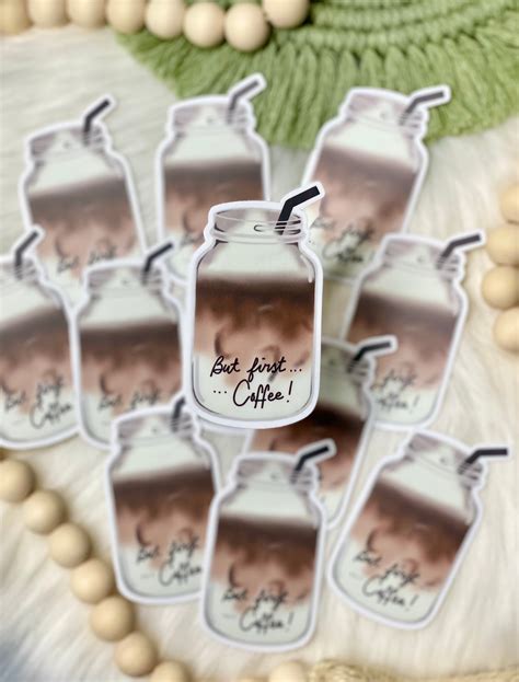 Coffee Sticker / Die-cut Sticker / Laptop Sticker / Waterproof Sticker ...