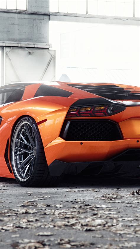 2160x3840 Orange Lamborghini Aventador 5k Sony Xperia X,XZ,Z5 Premium ,HD 4k Wallpapers,Images ...