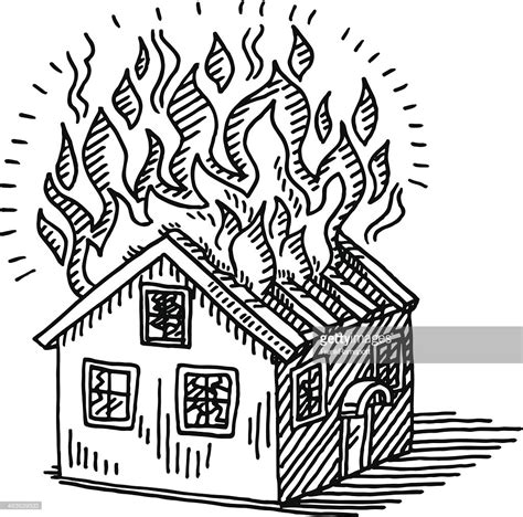 Burning House Drawing at GetDrawings | Free download