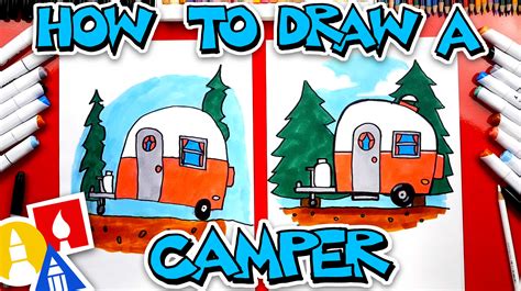 How To Draw An RV Camper - Art For Kids Hub