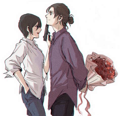 Eren/Mikasa, Attack On Titan, Eren / 堆积 - pixiv | Attack on titan ships ...