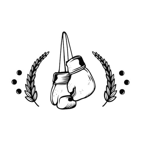 Premium Vector | Simple illustration of a hanging boxing glove