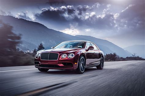 Fonds d'ecran Bentley Routes 2016 Flying Spur V8 S Bordeaux couleur Métallique Luxe Nuage ...