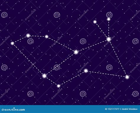 Lepus Constellation Vector Illustration | CartoonDealer.com #48873066