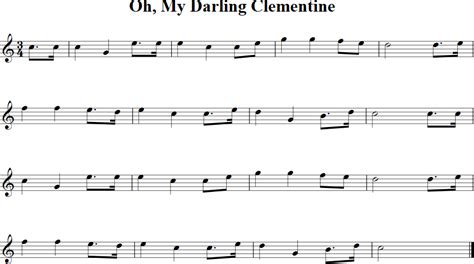 Oh My Darling Clementine | Free Violin Sheet Music