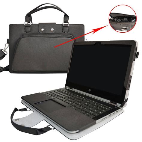 Pavilion x360 14 Case,2 in 1 Accurately Designed Protective PU Leather ...