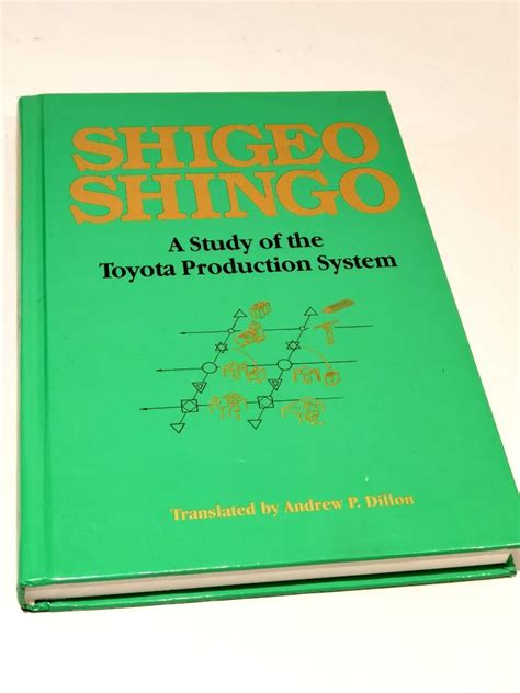 SHIGEO SHINGO A Study Of The Toyota Production System Hardcover Book, Hobbies & Toys, Books ...