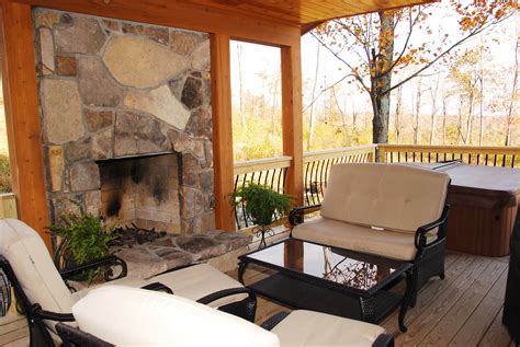 Outdoor Fireplace at Deep Creek Lake Vacation Rental Home - Top of the ...