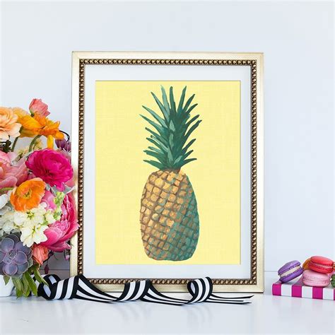 Yellow Pineapple Pop Art Print | Pineapple art print, Pop art print, Pop art