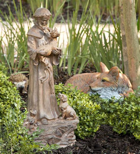 St Francis Garden Statue Dog | Fasci Garden