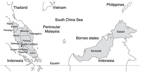 Map Of West Malaysia States - Maps of the World