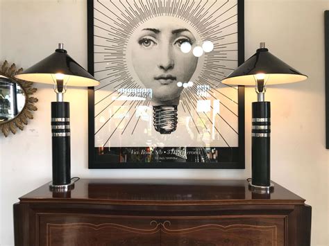 A Pair of Memphis Style Modernist 1980s Large Lamps - Artedeco - Online ...